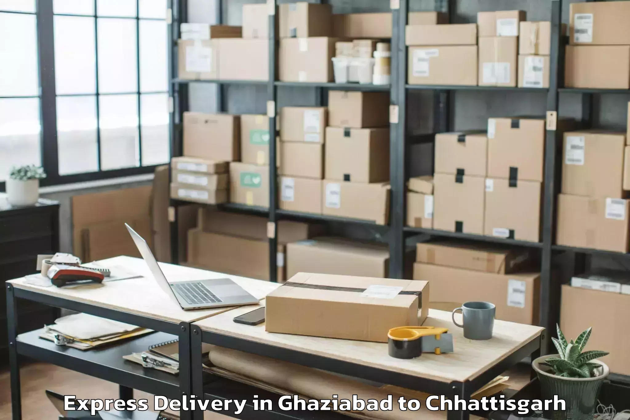 Top Ghaziabad to Pandaria Express Delivery Available